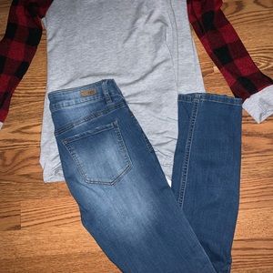 ALMOST FAMOUS high rise roll up SIZE 7